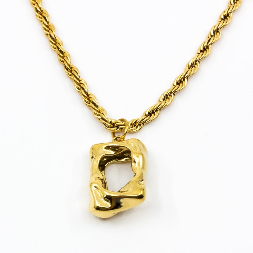 Waves Necklace Gold