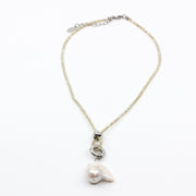 Sparkling Chunky Pearl Necklace Sand