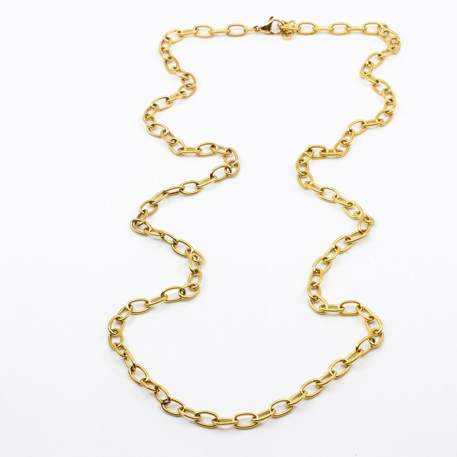 Bigger Chain Necklace 90cm Gold