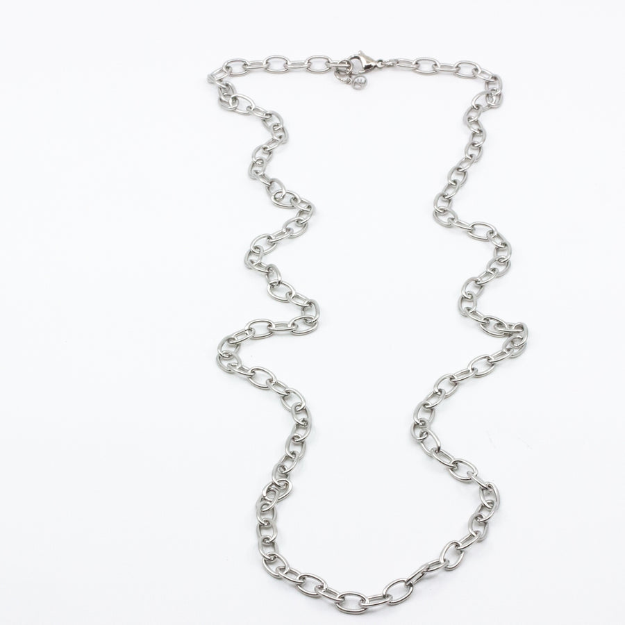 Bigger Chain Halsband 90cm Silver