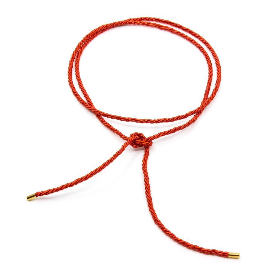 Rope Halsband 110cm Röd