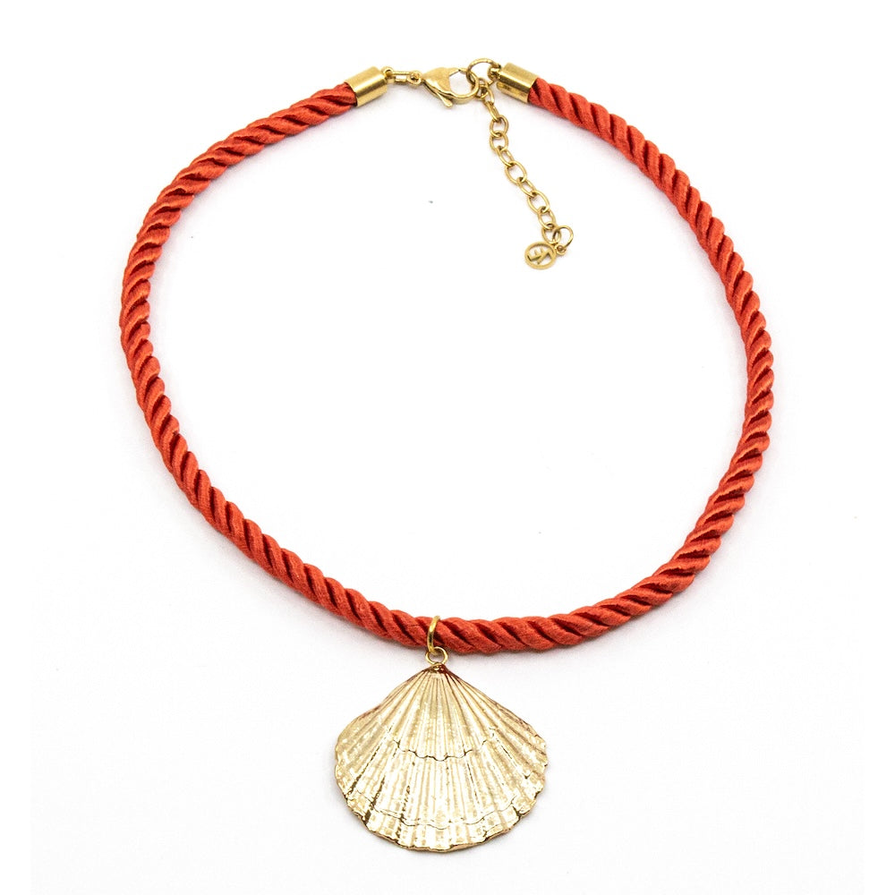 Shell Rope Halsband Guld