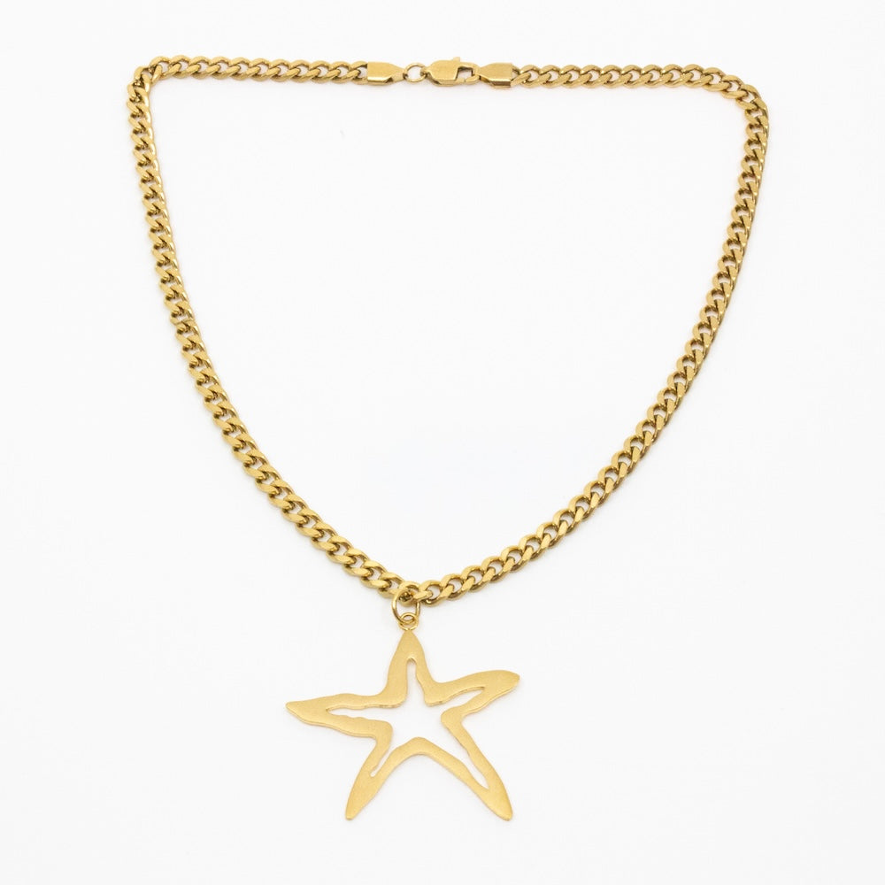 Starfish Halsband Guld