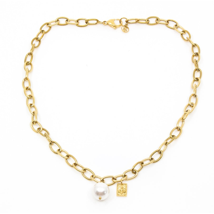 Ball Halsband 45cm Vit