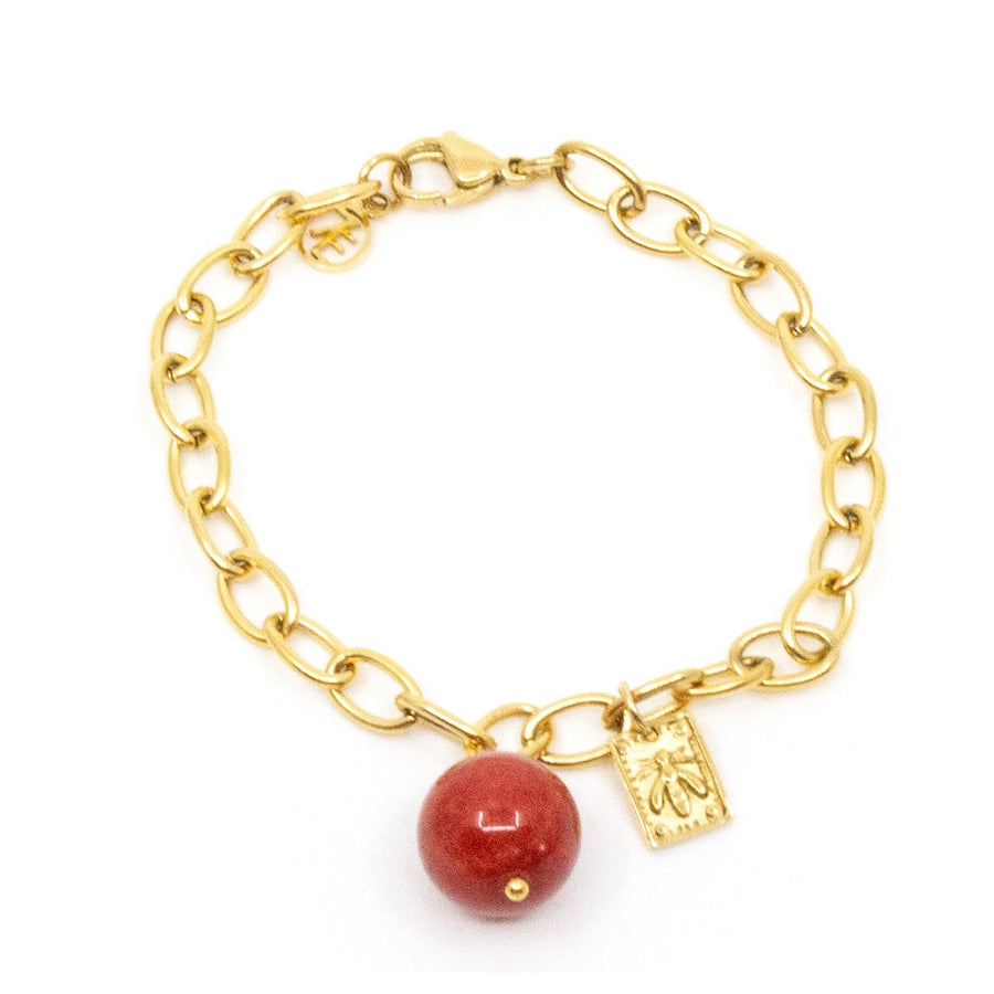 Ball Armband Röd
