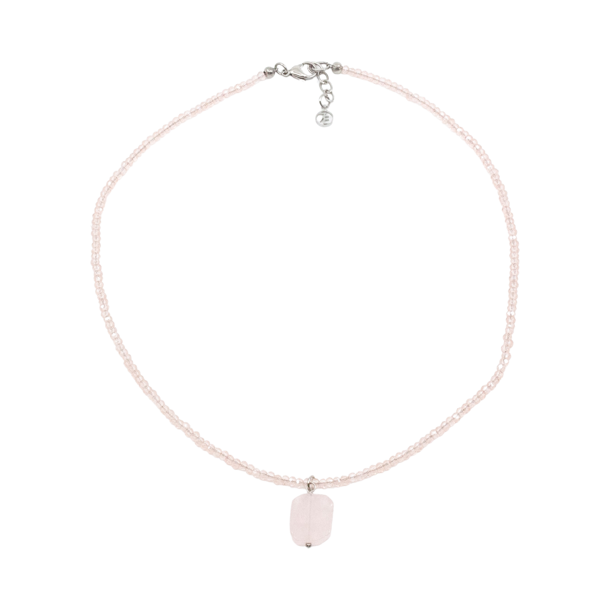 Rosequartz Halsband 45cm Rosa