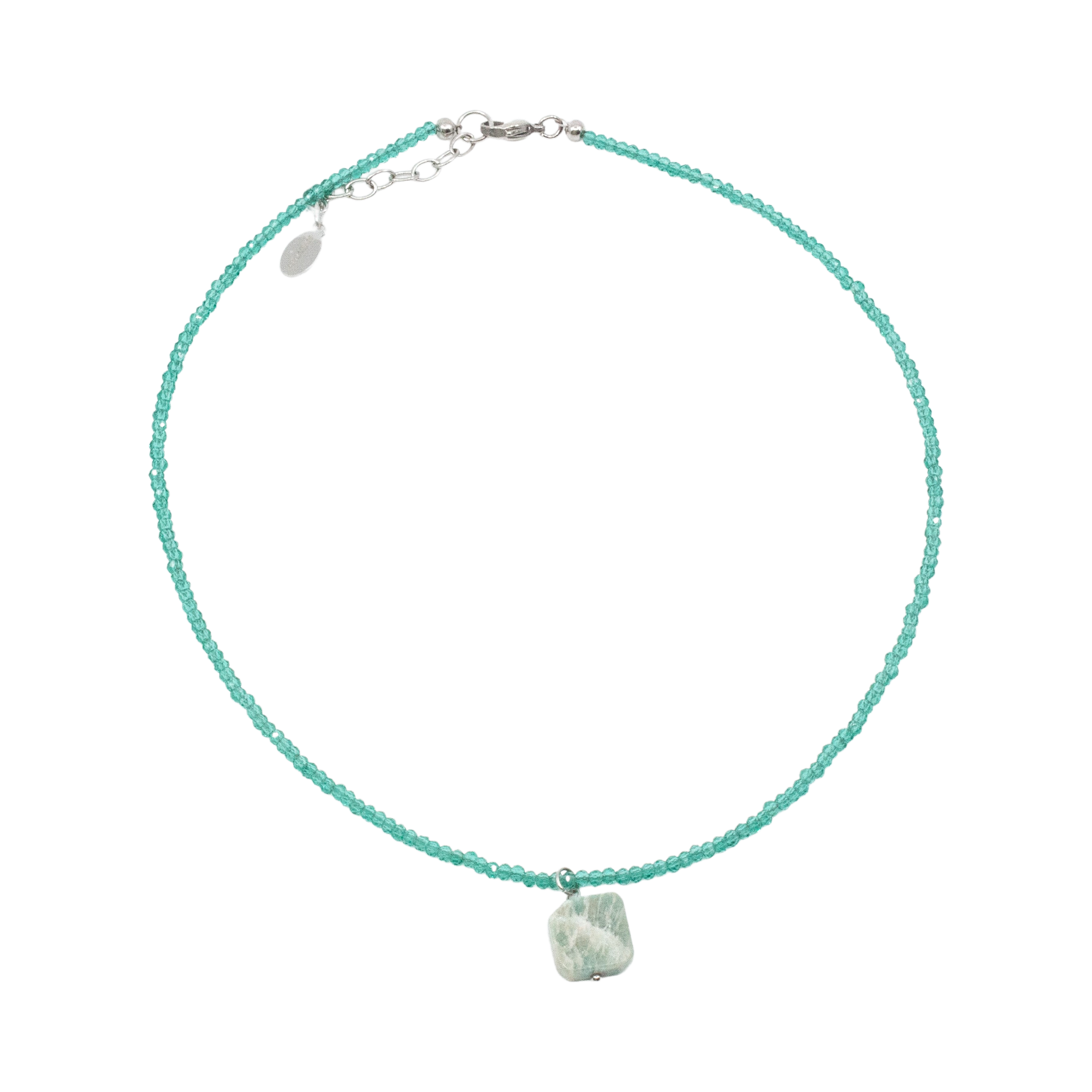 Amazonite Halsband 45cm Grön