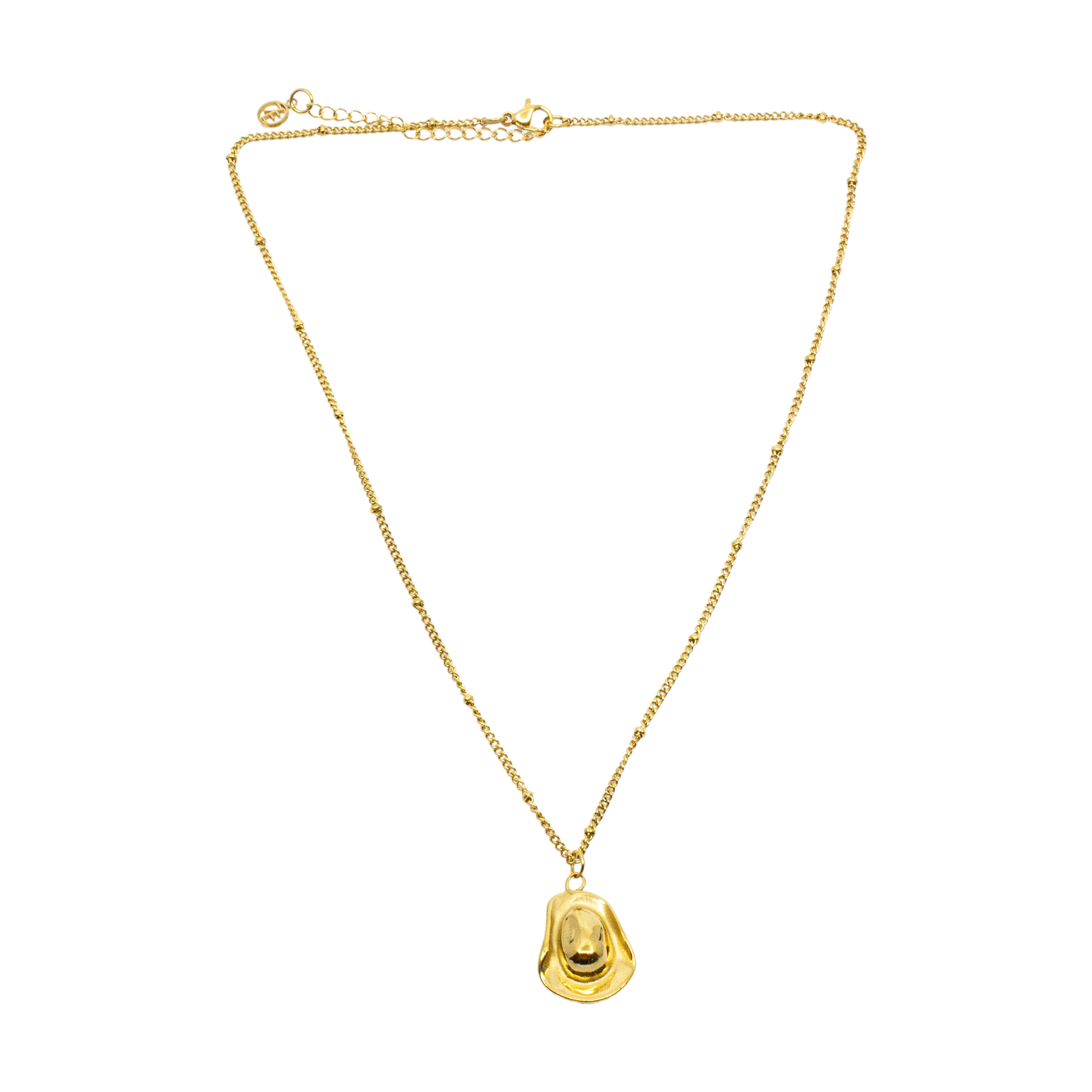 Cowboy Hat Halsband 42cm Guld