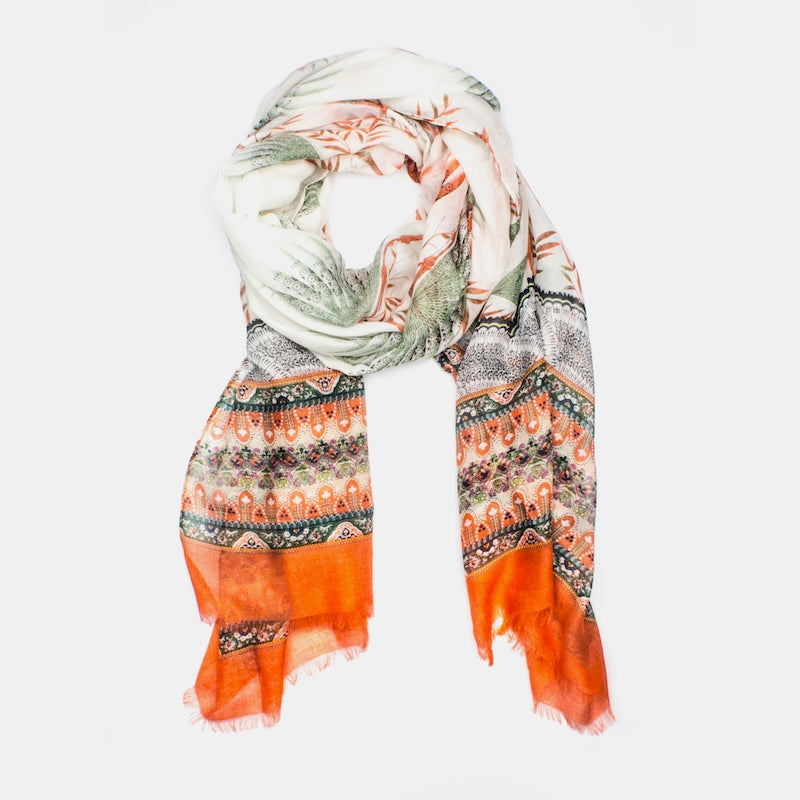 Newport Sjal Orange Multi