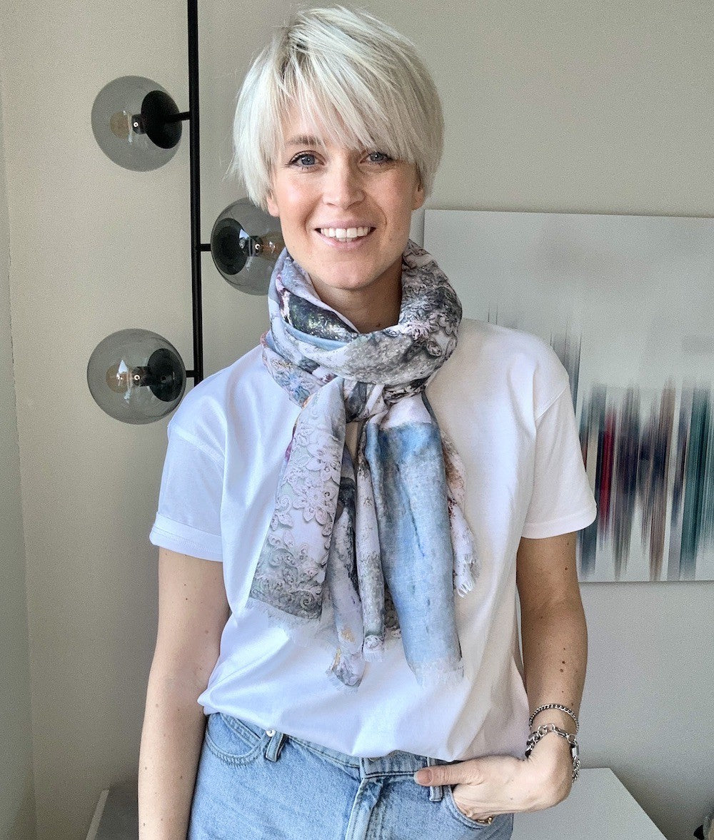 Deventer Sjal Grå Grå