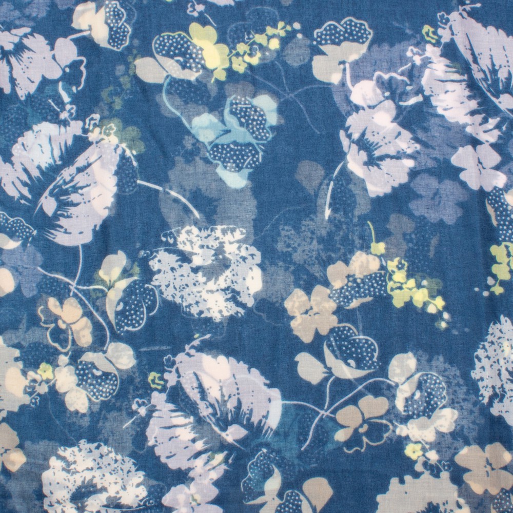 Emmen Sjal Blå Blå