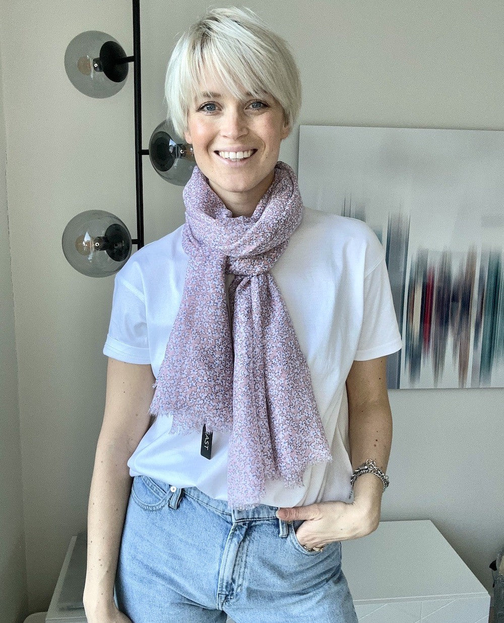 Groningen Sjal Lila Lila