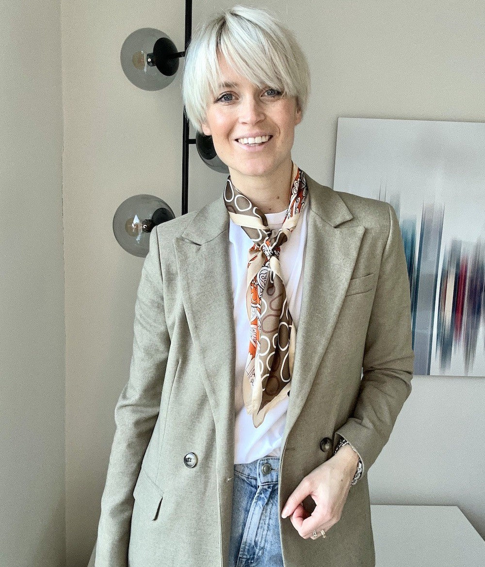 Zeist Sjal 70x70cm Orange Orange