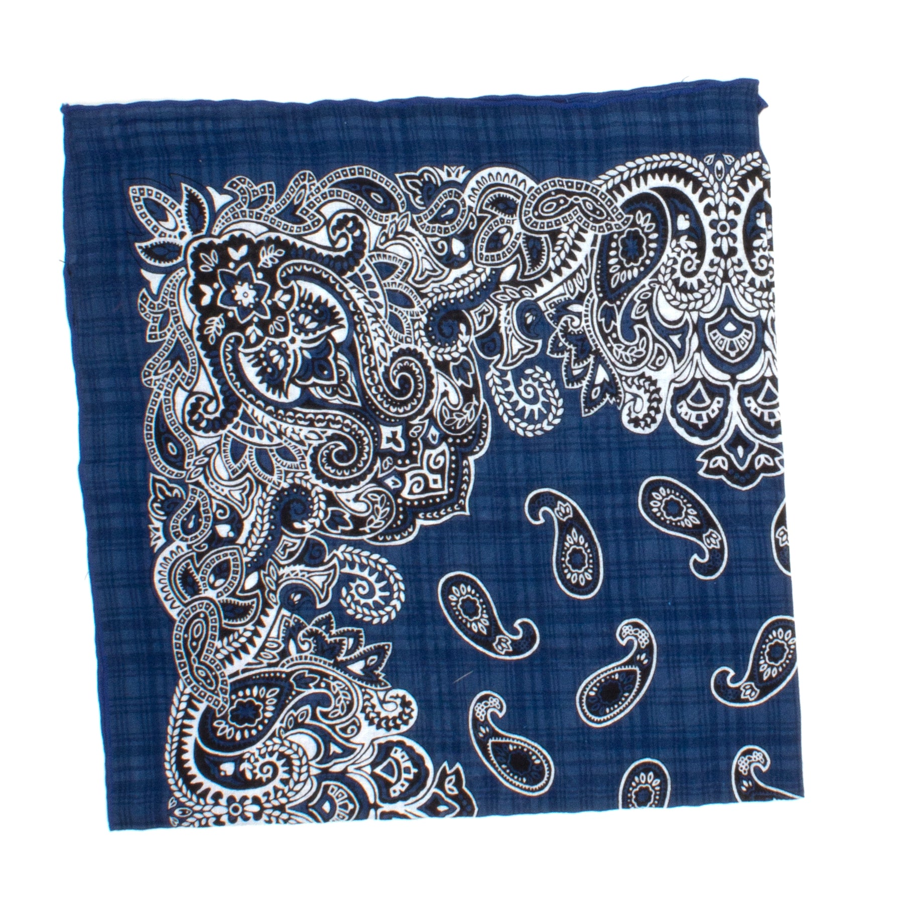 Hjerting Sjal 55x55cm Blå