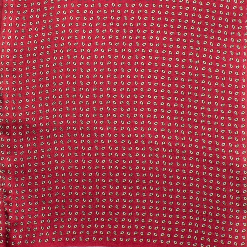 Brygge Sidensjal Röd Röd